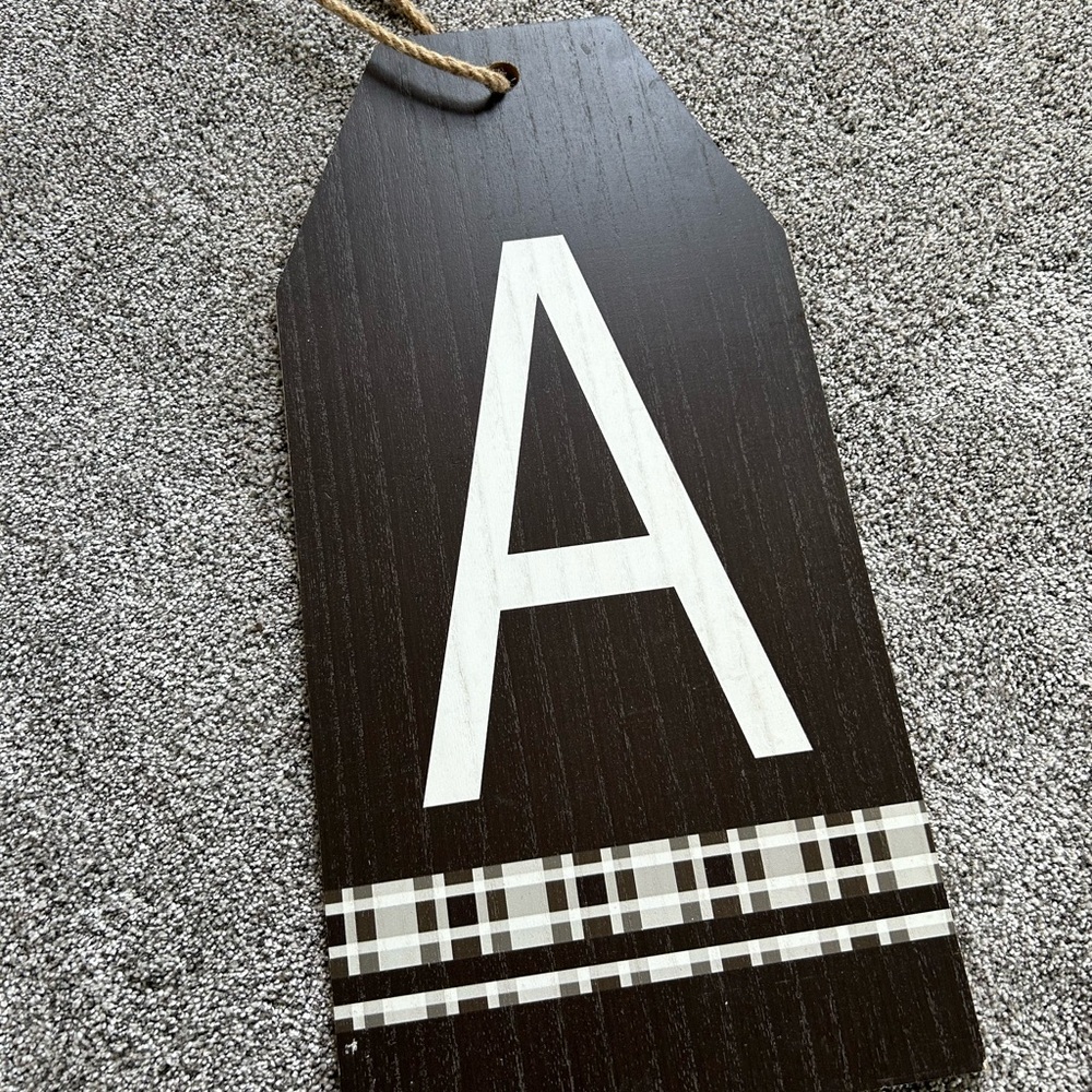 Initial A wall decor